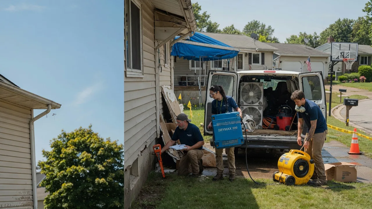 Ceiling Leak Cleanup in New Carlisle, OH near me