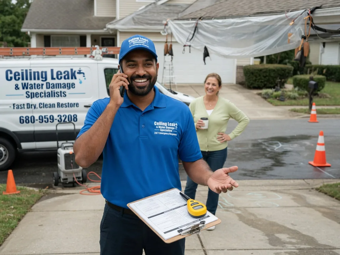 Ceiling Leak Cleanup New Carlisle, OH FAQs